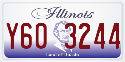 IL license plate Y603244