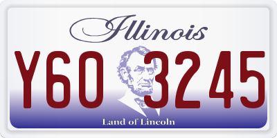 IL license plate Y603245