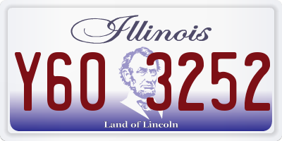 IL license plate Y603252