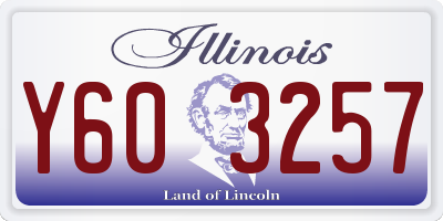 IL license plate Y603257