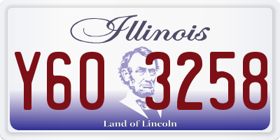 IL license plate Y603258
