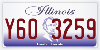 IL license plate Y603259