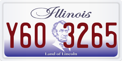 IL license plate Y603265
