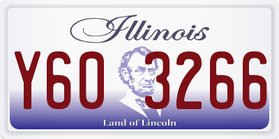 IL license plate Y603266