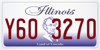 IL license plate Y603270