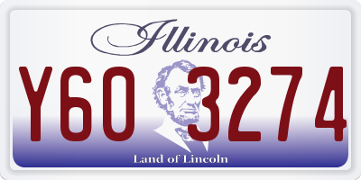 IL license plate Y603274