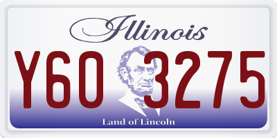 IL license plate Y603275