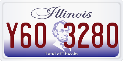 IL license plate Y603280