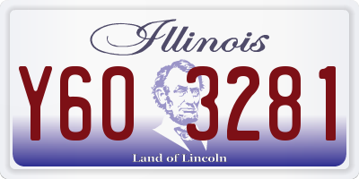 IL license plate Y603281