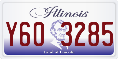 IL license plate Y603285
