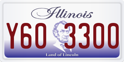 IL license plate Y603300