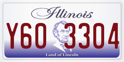 IL license plate Y603304