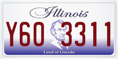 IL license plate Y603311