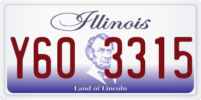 IL license plate Y603315