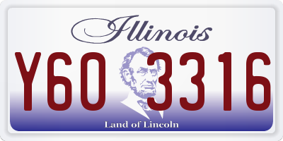 IL license plate Y603316
