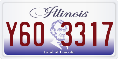IL license plate Y603317