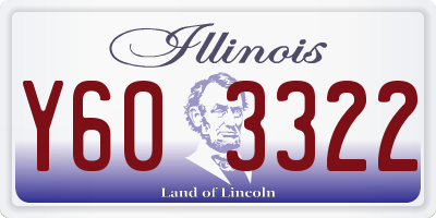 IL license plate Y603322