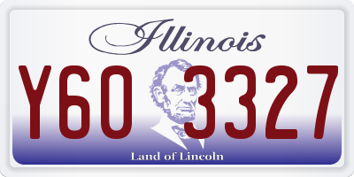 IL license plate Y603327