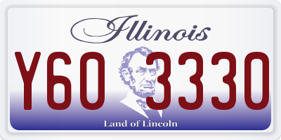 IL license plate Y603330