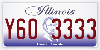 IL license plate Y603333