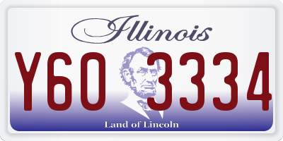 IL license plate Y603334