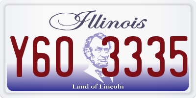 IL license plate Y603335