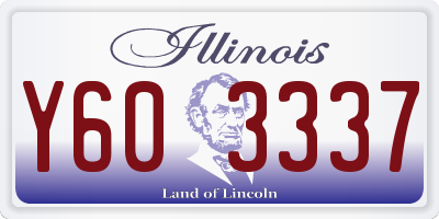 IL license plate Y603337