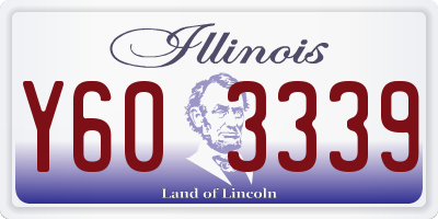 IL license plate Y603339