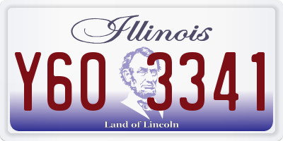 IL license plate Y603341