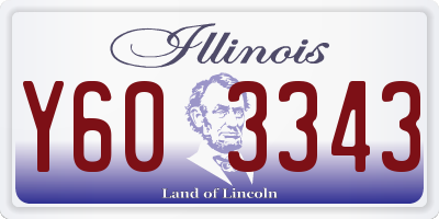 IL license plate Y603343