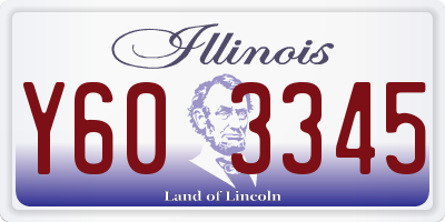 IL license plate Y603345