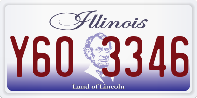 IL license plate Y603346