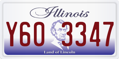 IL license plate Y603347