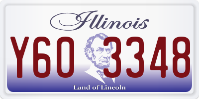 IL license plate Y603348