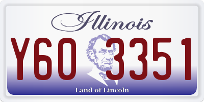 IL license plate Y603351