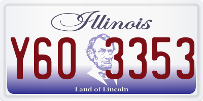 IL license plate Y603353