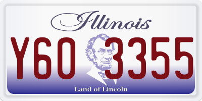 IL license plate Y603355