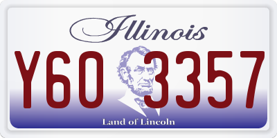 IL license plate Y603357