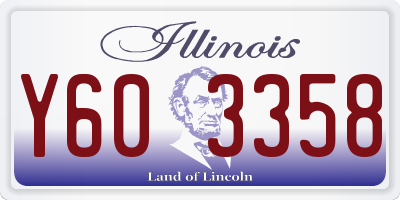 IL license plate Y603358