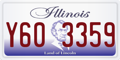 IL license plate Y603359