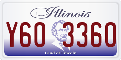 IL license plate Y603360