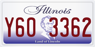 IL license plate Y603362