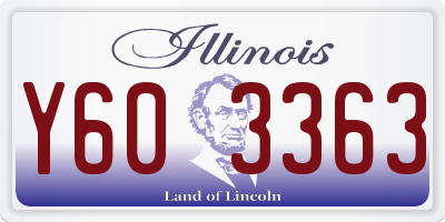IL license plate Y603363