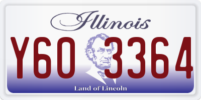 IL license plate Y603364