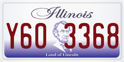 IL license plate Y603368