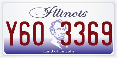 IL license plate Y603369