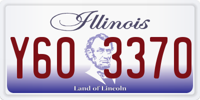 IL license plate Y603370