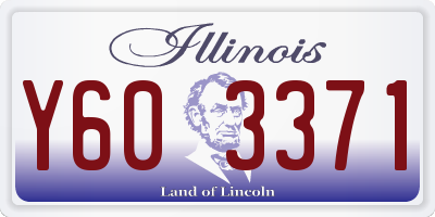IL license plate Y603371