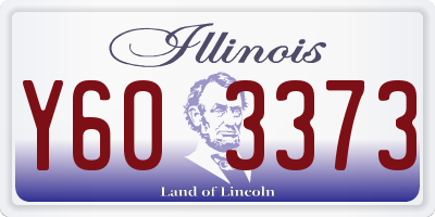IL license plate Y603373