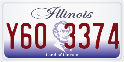 IL license plate Y603374